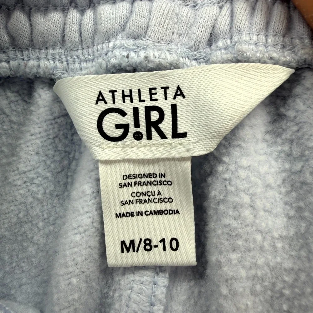 Athleta Girl Jogger Pants Medium 23x23* Light Blue Glow Your Own Way Pull On